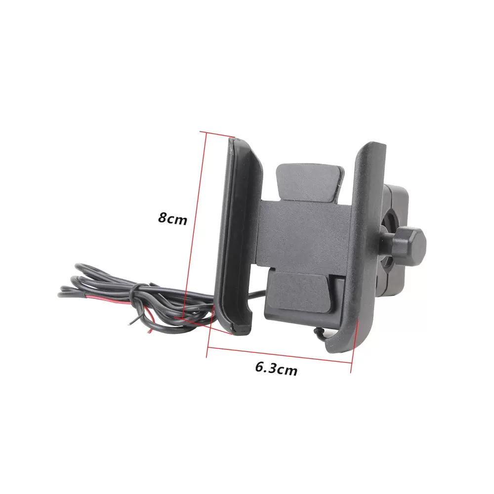 מחזיק טלפון עם מטען USB להונדה PCX - תמונה 6