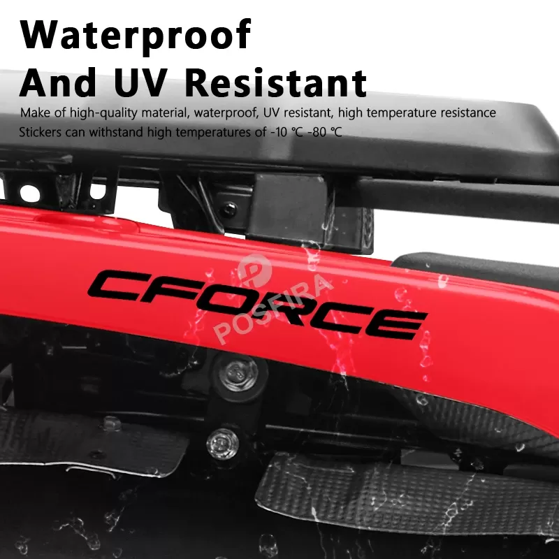 מדבקת ויניל לאופנוע POSFIRA - CFMoto - תמונה 4