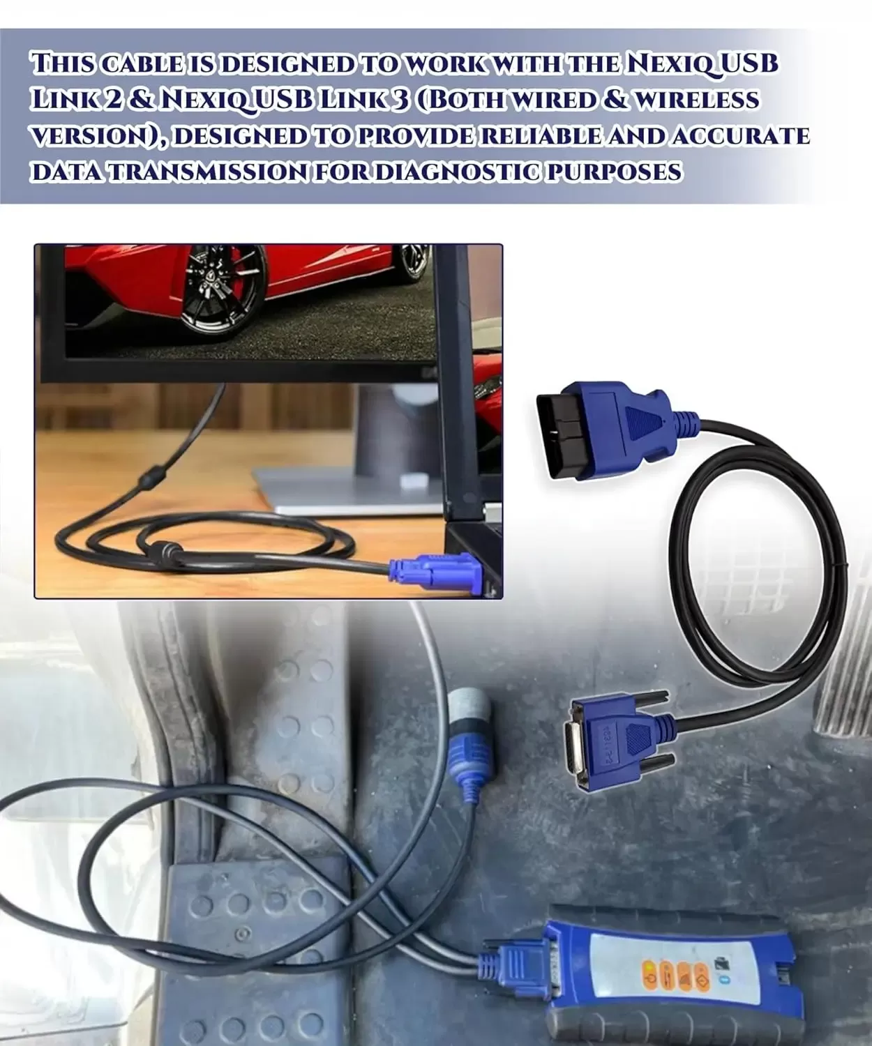 מתאם אבחון OBD2 Nexiq II/III לרכב - תמונה 5