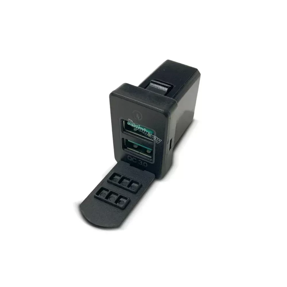 מטען USB מהיר לרכב עם LED QC 3.0 - תמונה 5