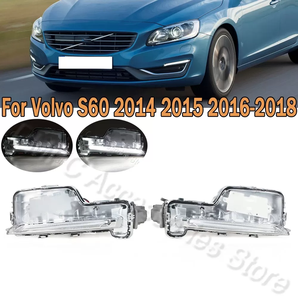 פנסי ריצה ביום לרכב - פנסי LED לספוילר וולוו S60